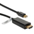 Qvs Mdph-06Bk 6Ft Mini Dispport/Thunderbolt To Hdmi Digital Video Black Cable Image 1
