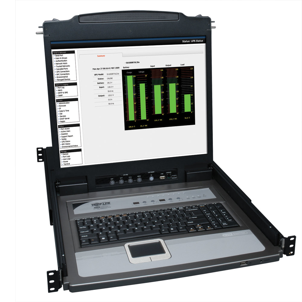 Tripp Lite B020-U08-19-K Kvm Switch 8-Port Netdirector 1Urm 19In Lcd 8 Ps/2 Usb Image 1