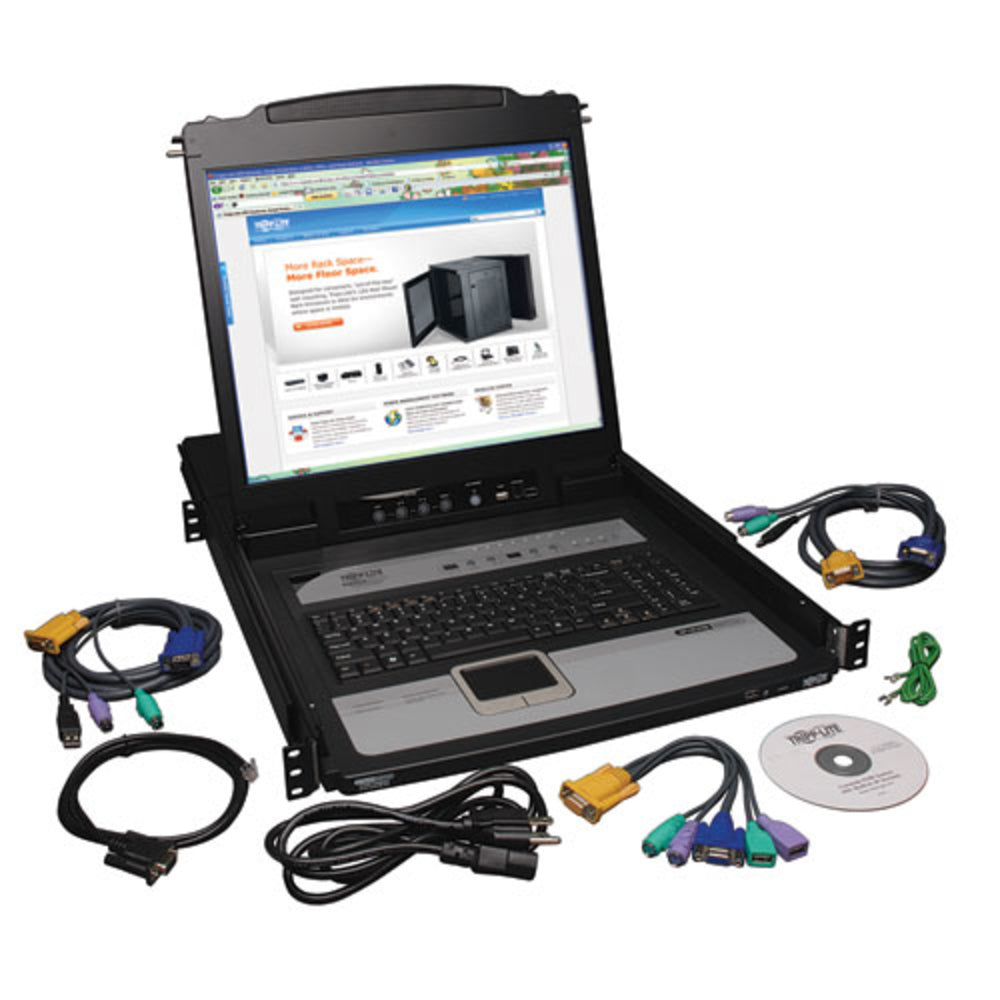 Tripp Lite By Eaton Master-Power B020-U08-19-Ip 8Port Ip Kvm Rack Console 1Urm