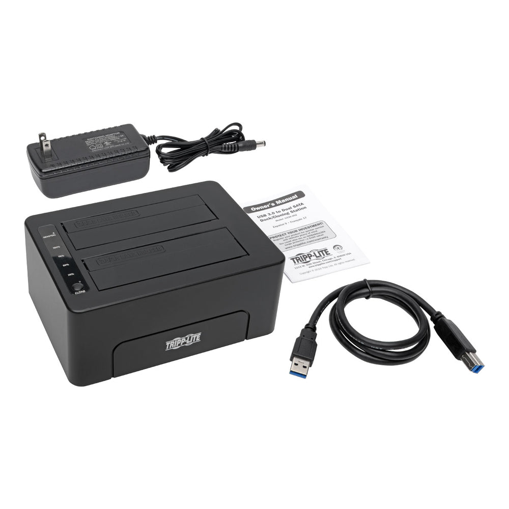 Tripp Lite U339-002 Usb 3.0 Superspeed To Dual Sata External Hard Drive Docking
