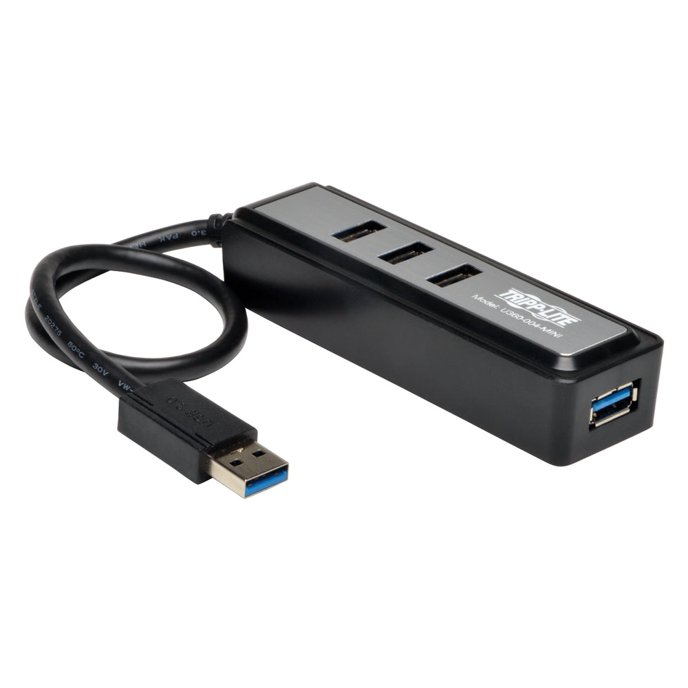 Tripp Lite U360-004-Mini Portable 4-Port USB 3.0 SuperSpeed Cables and Connecti Image 1