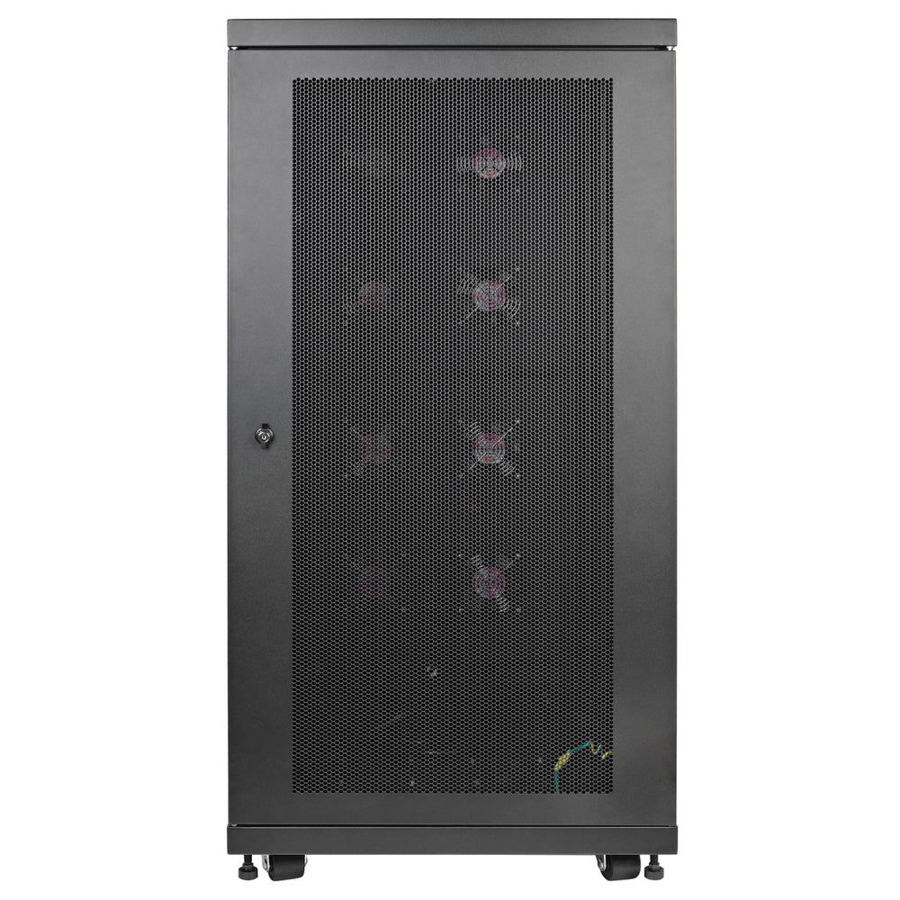 Tripp Lite SR24UBFFD 24U Rack Floor Enclosure Server Cabinet Doors