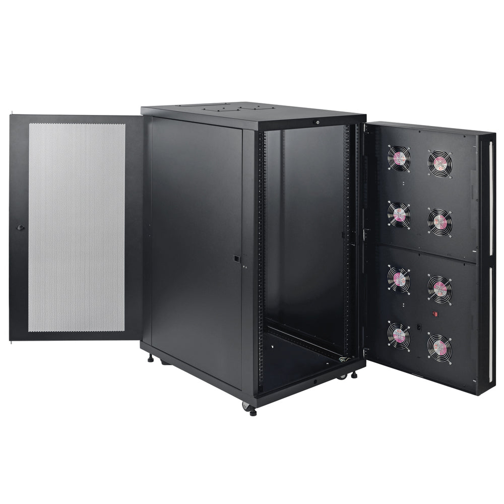 Tripp Lite SR24UBFFD 24U Rack Floor Enclosure Server Cabinet Doors