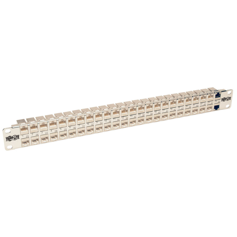 Tripp Lite Connectivity N254-048-Sh-6A 48Port 1U Cat6A Patch Panel Rm/Stp Image 1
