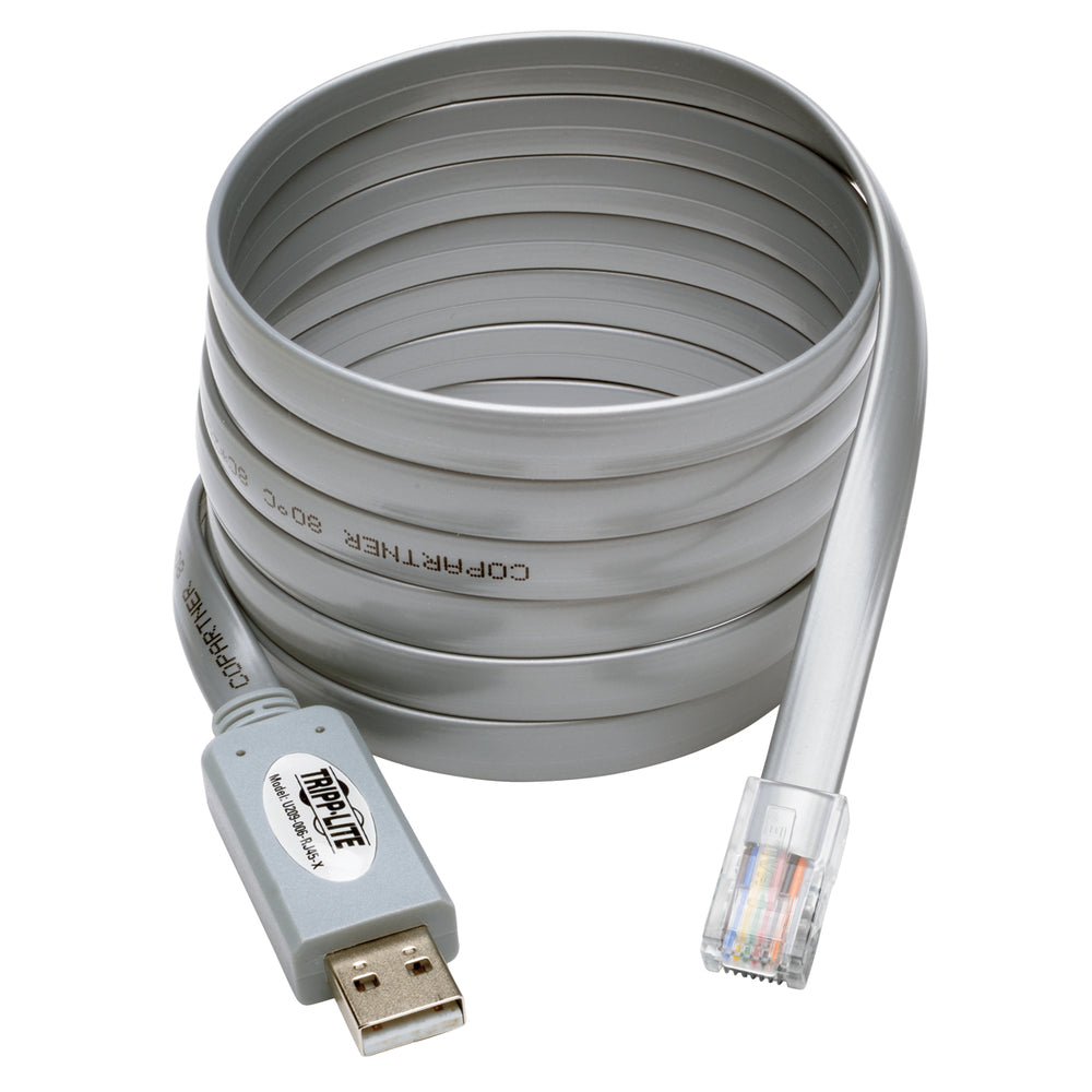 TRIPP LITE U209-006-RJ45-X USB TO RJ45 CISCO SERIAL ROLLOVER CABLE TYPE A M/M 6  Image 1