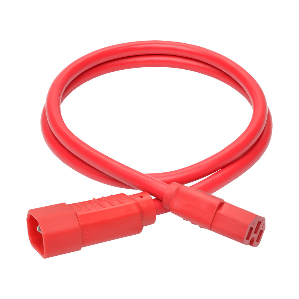 Tripp Lite P018-003-ARD Power Cable C14 to C15 Red 3ft