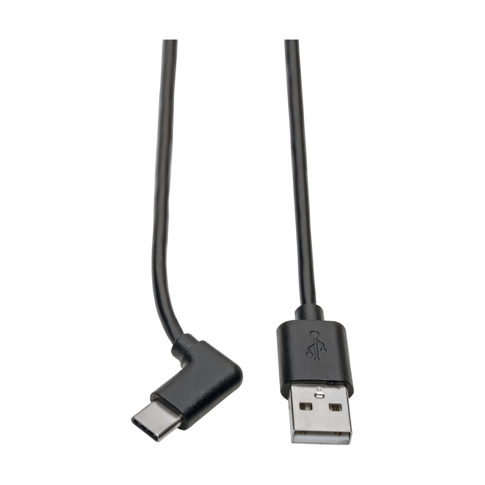 Tripp Lite U038-006-CRA USB 2.0 Hi-Speed Cable A to Type C M/M Right-Angle 6ft Image 1
