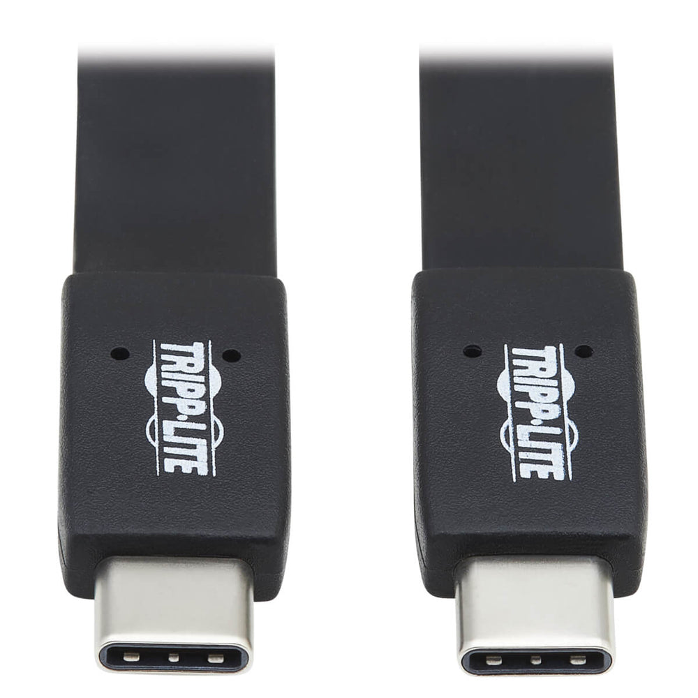 Tripp Lite U420-003-G2-FL USB C Cable Flat 3.1 Gen 2 10Gbps Image 1