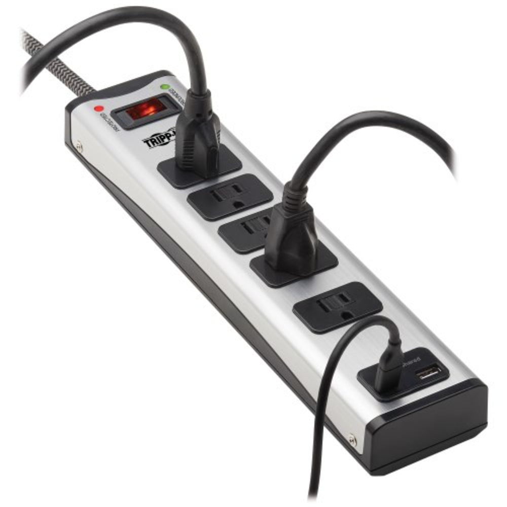 TRIPP LITE NON CABLES AND CONN TLM506USBC Surge Protector Power Strip 5-Outlet