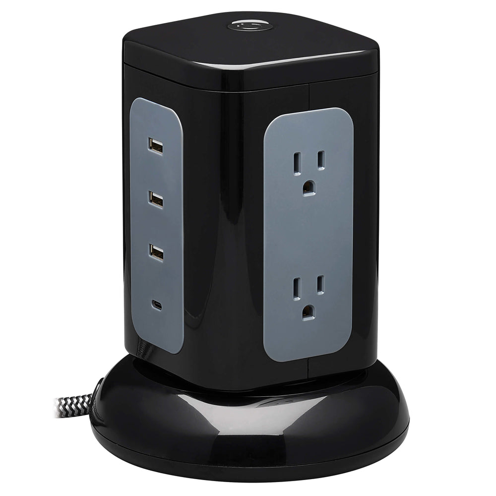 Tripp Lite Master-Power Tlp606Uctower Surge Protector Tower 6Outlet 3X Usb-A 1X Image 1