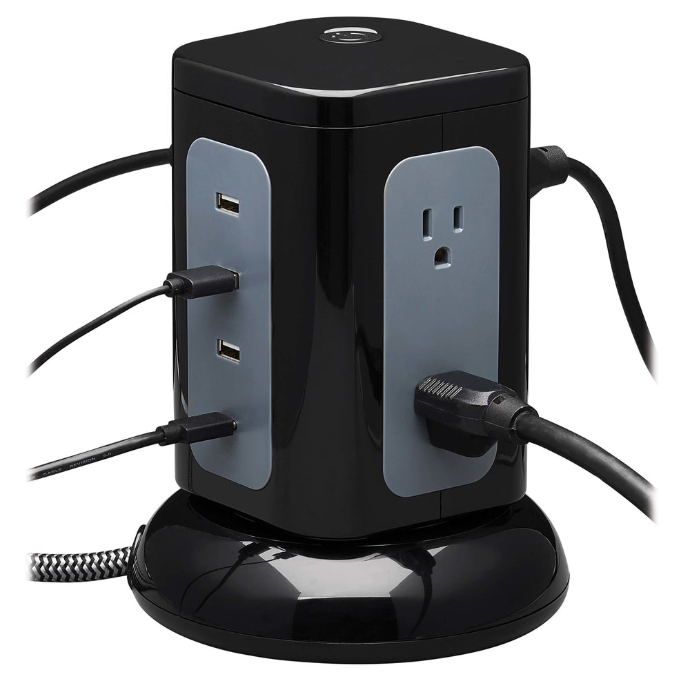 Tripp Lite Master-Power Tlp606Uctower Surge Protector Tower 6Outlet 3X Usb-A 1X