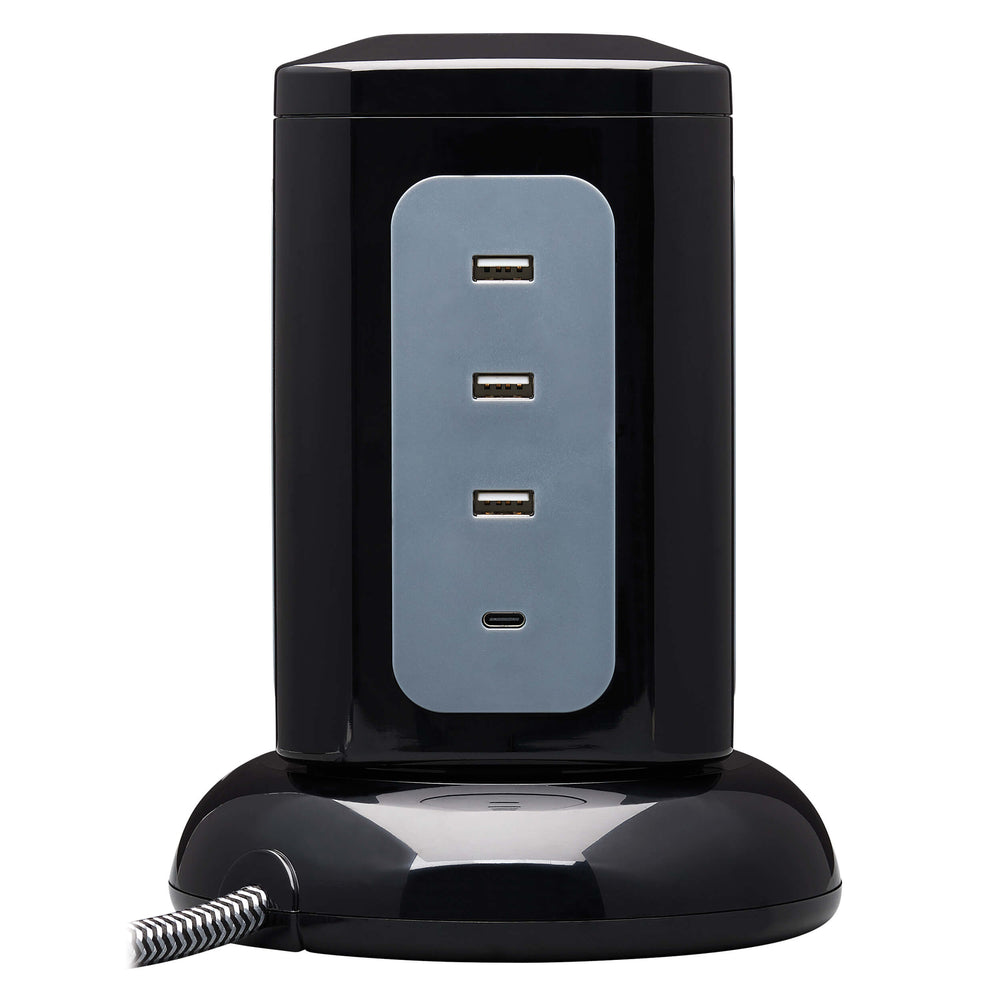 Tripp Lite Master-Power Tlp606Uctower Surge Protector Tower 6Outlet 3X Usb-A 1X