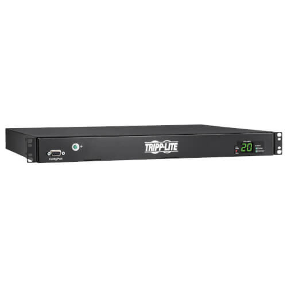 Tripp Lite PDUMH20HVATS PDU ATS/Metered 200-240V 8 C13 2 C19 1U Image 1