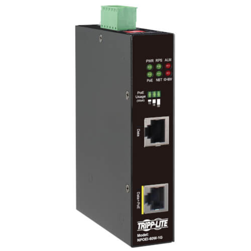 TRIPP LITE NPOEI-60W-1G Ethernet Poe Injector Industrial 60W Image 1