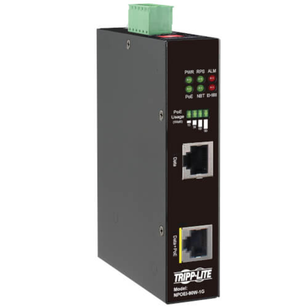 Tripp Lite NPOEI-90W-1G PoE Injector Industrial Ethernet 90W Image 1