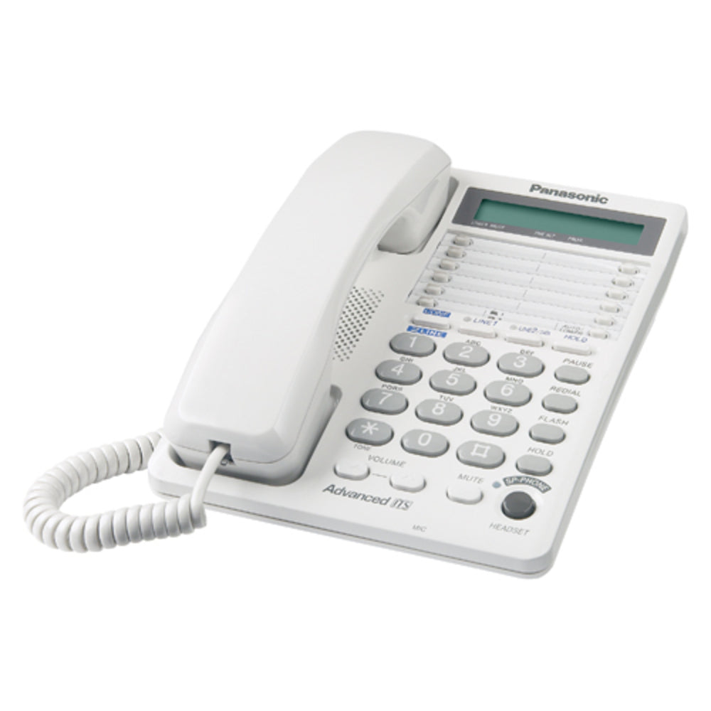 Panasonic KX-TS208W 2 Line Phone System Corded Speakerphone Image 1