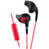 JVC HA-ENR15B Gumy Sport Headset Wired In-Ear Sports Black Red Image 1