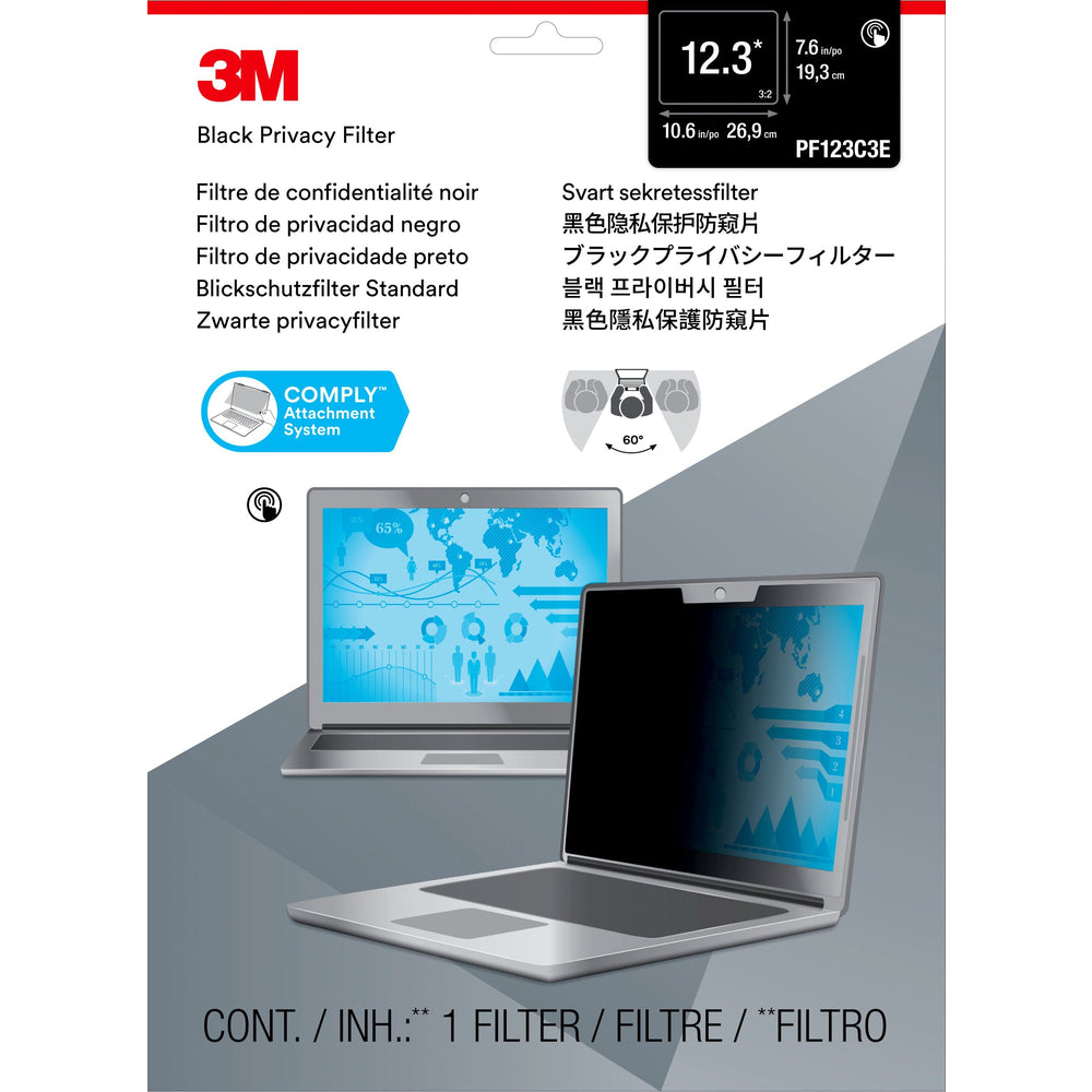 3M Display Materials And Syste Pf123C3E Touch Privacy Filter