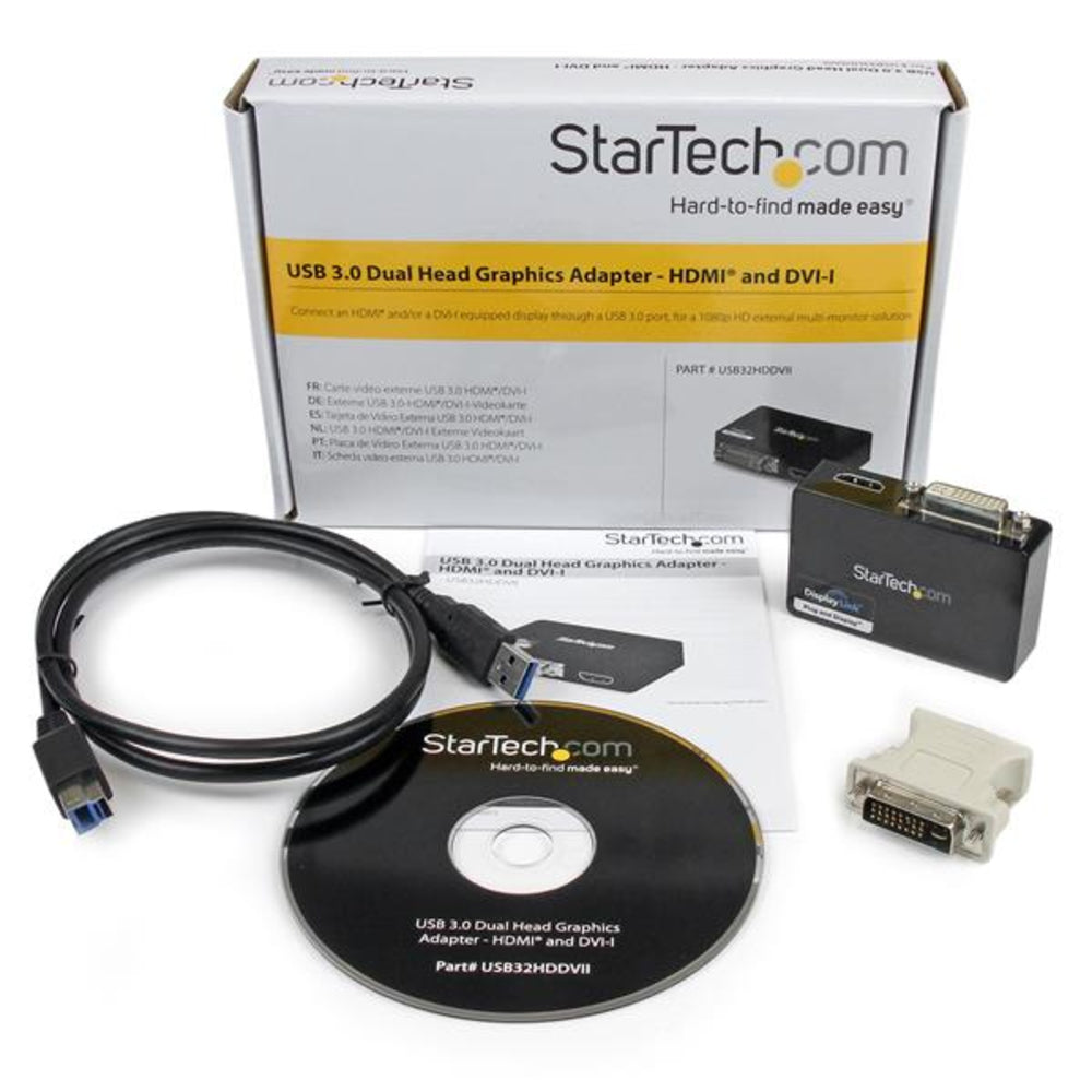Startech USB32HDDVII USB3.0 to HDMI and DVI Dual Monitor Adapter