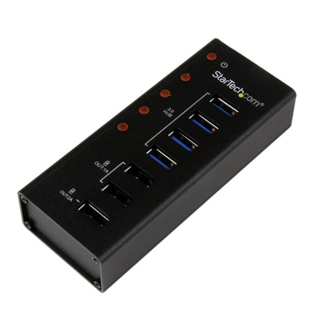 Startech.com ST4300U3C3 4-Port USB3.0 Hub with 3 Dedicated USB Image 1