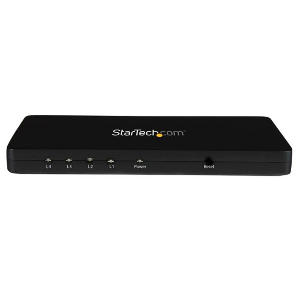 Startech.Com St124Hd4K Hdmi 4Port 4K Video Splitter Solid Aluminum Housing 30Hz Image 1
