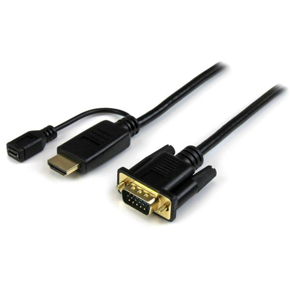 StarTech.com HD2VGAMM10 StarTech Cable 10feet HDMI to VGA Active Converter Image 1