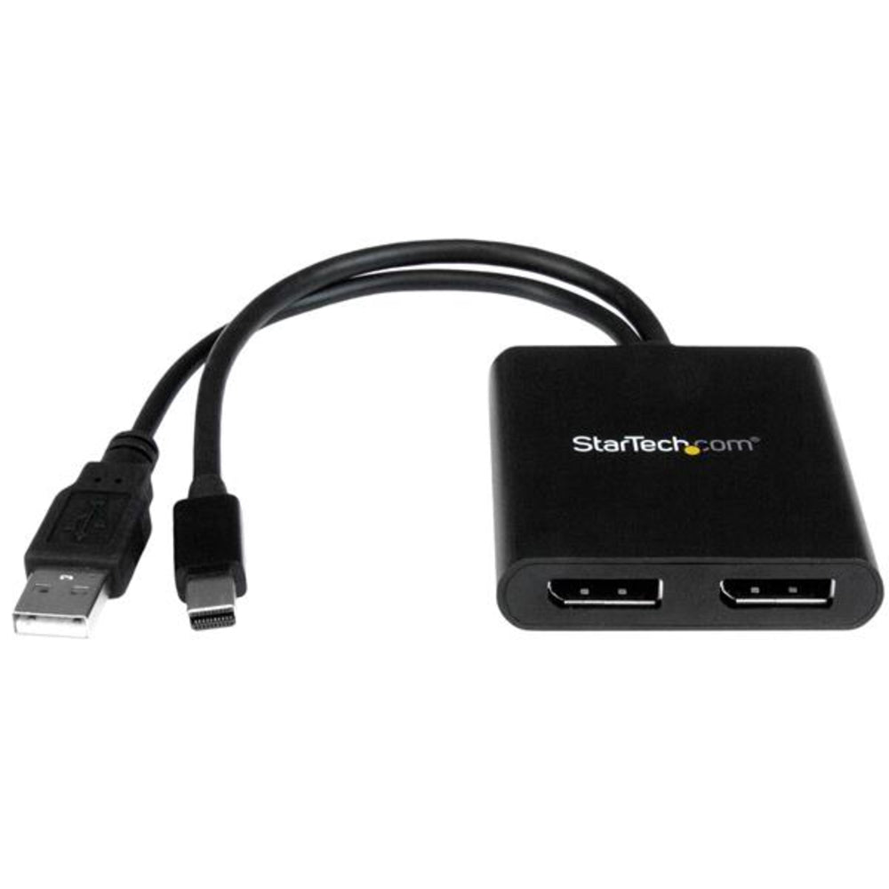 Startech.Com Mstmdp122Dp Mdp To Dp Multi Monitor Hub Mini Displayport Splitter Image 1