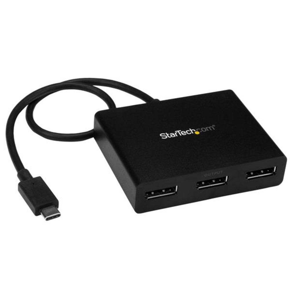 Startech.Com Mstcdp123Dp Usb Type-C To Multi Monitor Dp Splitter Usb-C Mst Hub Image 1