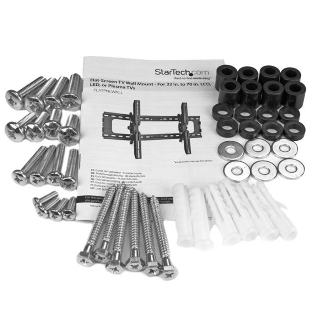 Startech.com Flat Panel Wall Mount 75" TV Steel Tilt Adjustment