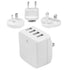 Startech.com USB4PACWH 4-Port USB Wall Charger 34 6.8A White Image 1