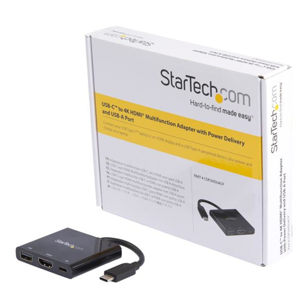 Startech.com CDP2HDUACP USB-C to HDMI Adapter, 4K 30Hz, Mac & Windows, Thunderbolt 3 Compatible