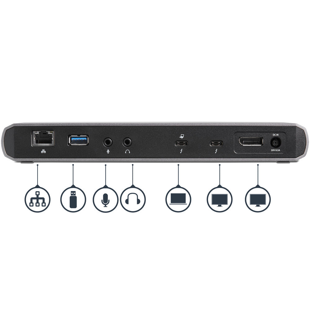 Startech.com TB3DK2DPPD Thunderbolt 3 Docking Station Dual Monitor 4K