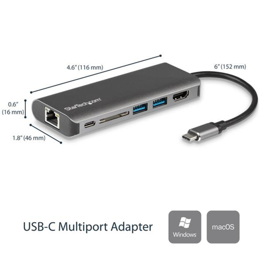 Startech DKT30CSDHPD USB-C Multiport Adapter with 4K HDMI GbE