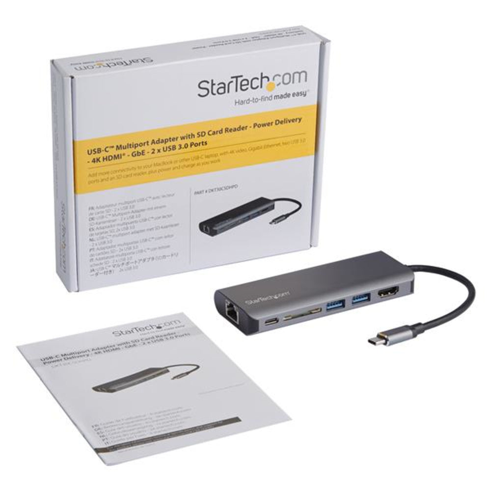 Startech DKT30CSDHPD USB-C Multiport Adapter with 4K HDMI GbE