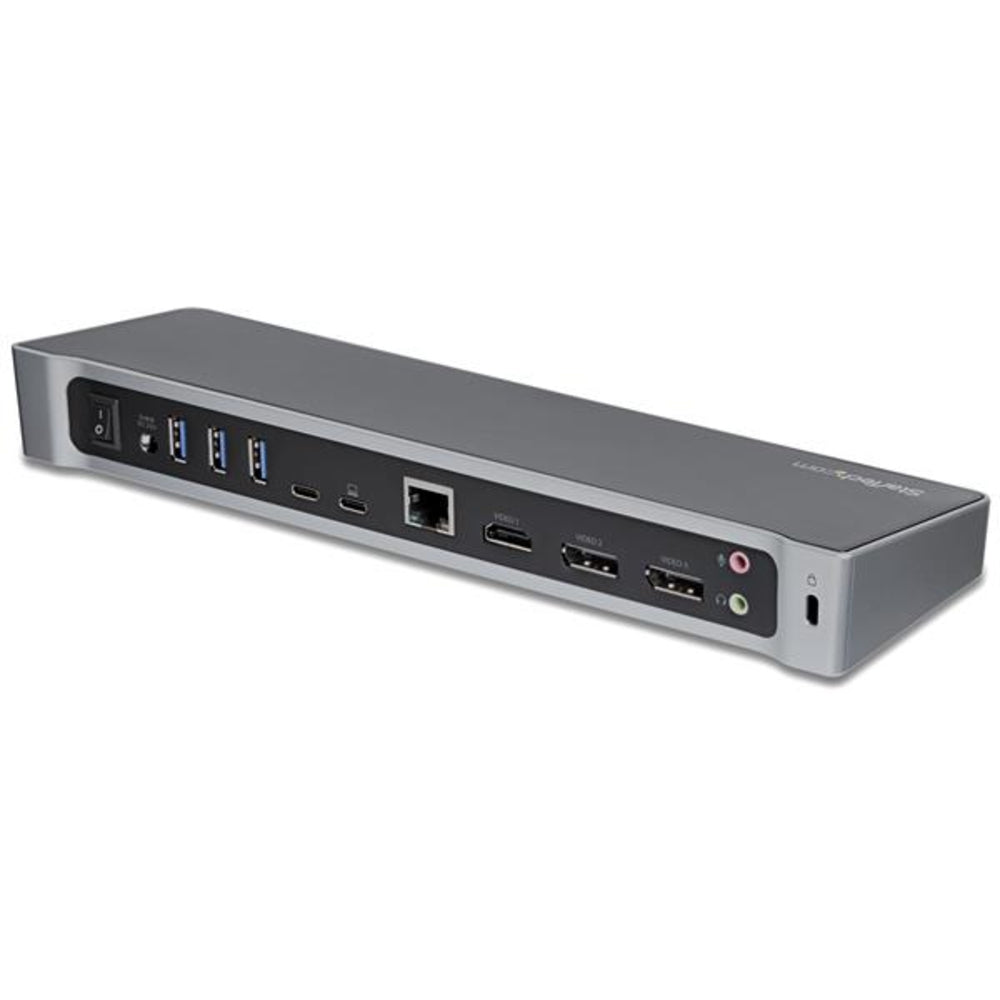 StarTech DK30CH2DEP USB-C Triple Monitor Dock - 3x 4K DP/HDMI, 100W PD, 5x USB 3.0