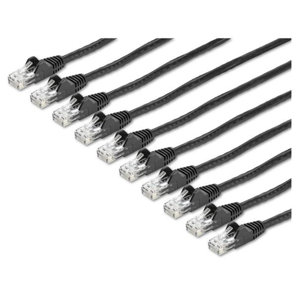 StarTech.com N6PATCH15BK10PK StarTech CB 15ftÿCAT6ÿEthernetÿCable 10Pack Black Image 1