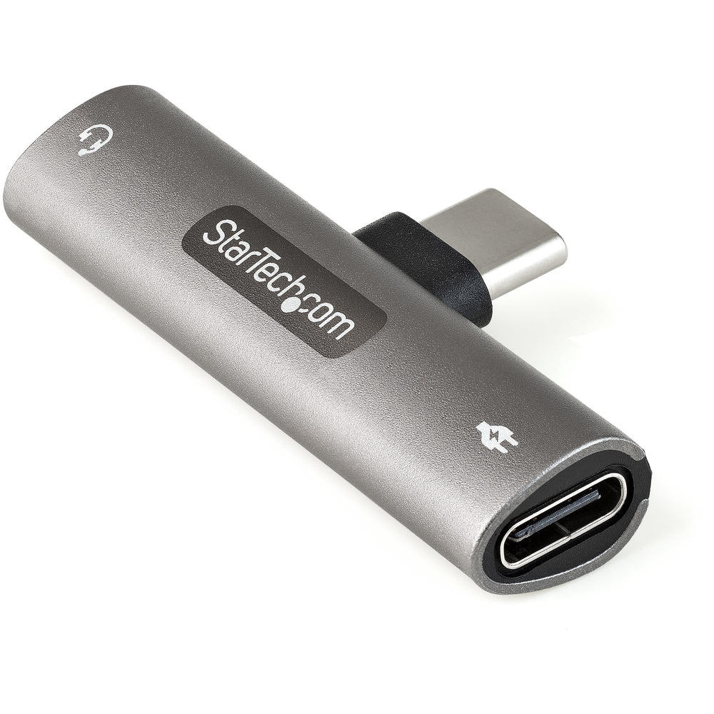 Startech CDP235APDM USB C Audio and Charge Adapter 60W - Silver Image 1