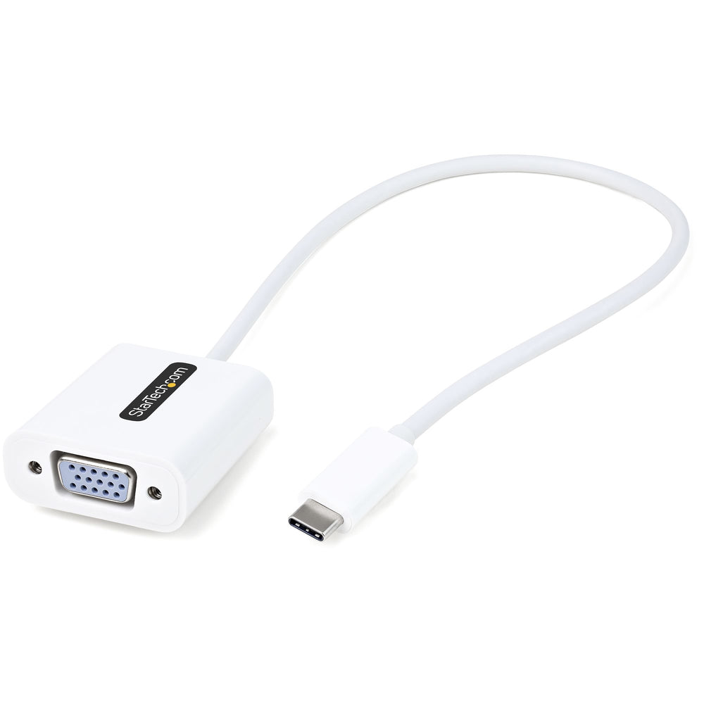 Startech.Com Cdp2Vgaec Usb C To Vga Adapter 1920X1200P 12In Long Attached Cable Image 1