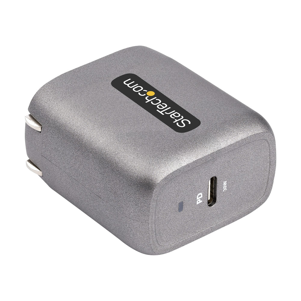 STARTECH.COM WCH1C30 30 WATT GAN PD UNIVERSAL USB-C LAPTOP AC WALL CHARGER 6FT