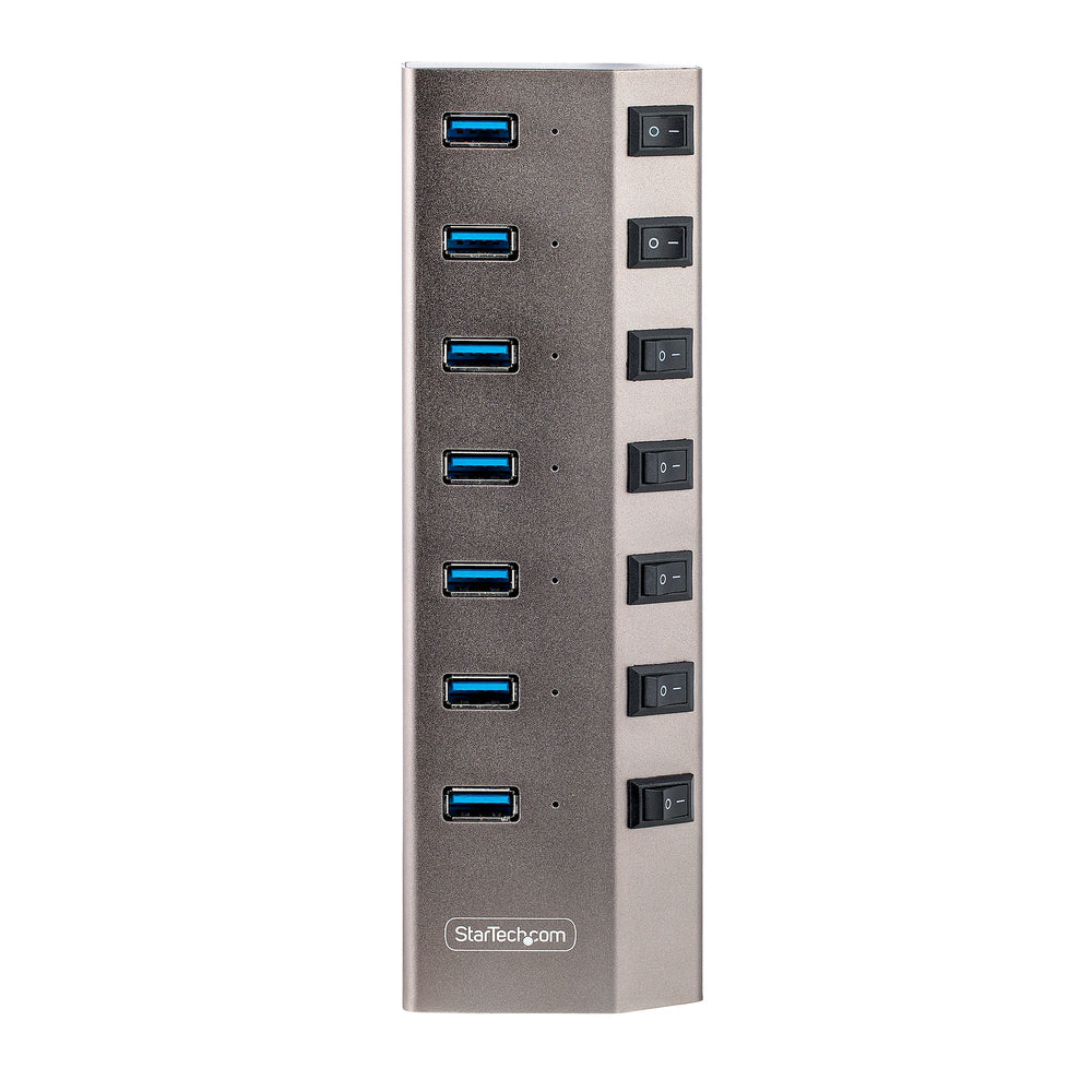 Startech.com 5G7aibs-usb-hub-na 7-Port USB-C Hub with Individual On/Off