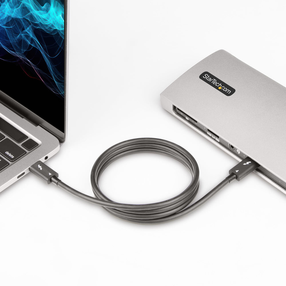 Startech.com TBLT4MM1M Thunderbolt 4 Cable - Intel-Certified 40Gbps 100W PD
