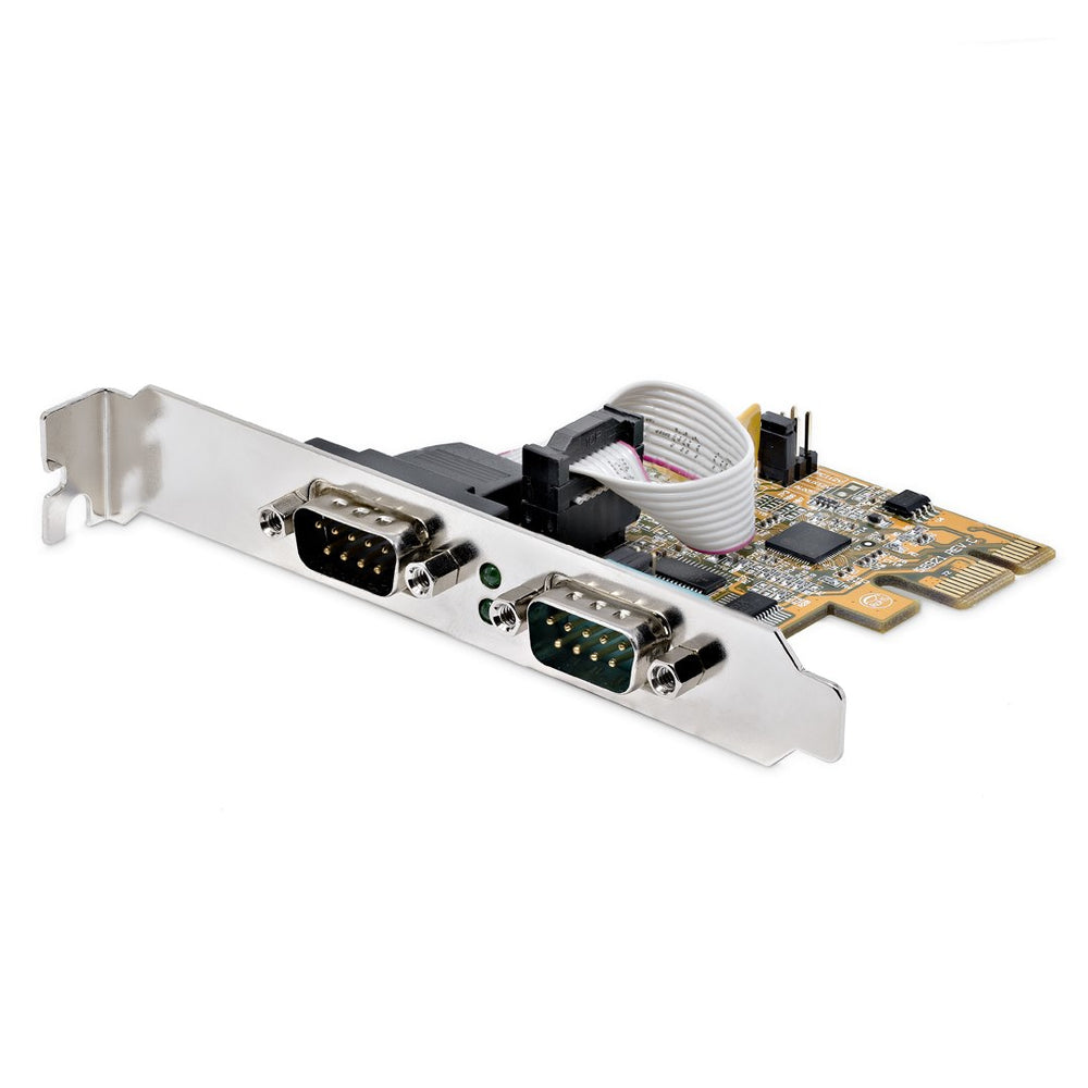 Startech.Com 21050-Pc-Serial-Lp Pcie Dual Serial Port Card 16C1050 Uart 5V/12V Image 1