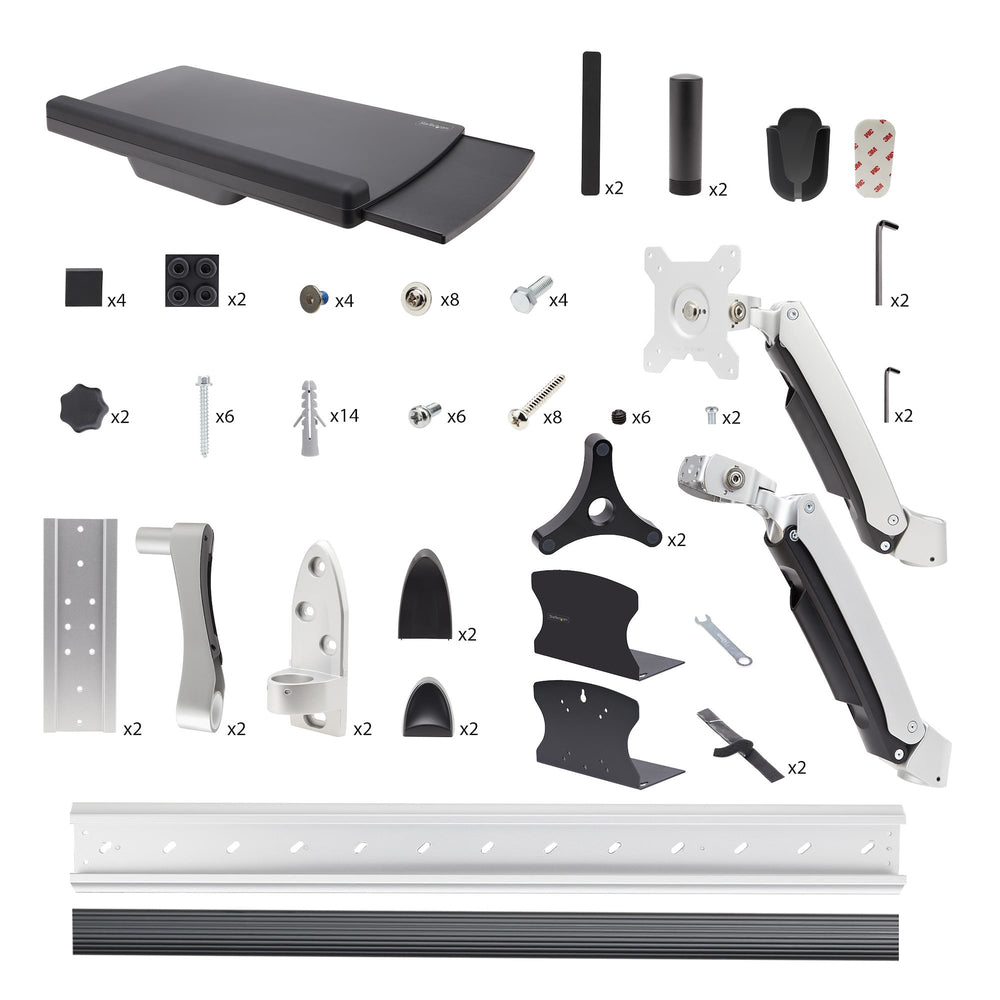 Startech 2PASTSC-WALL-MOUNT Wall Mount Workstation