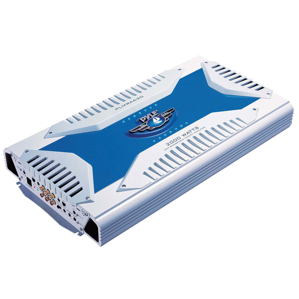 Pyle PLMRA620 6ch 2000W Marine Amplifier - Waterproof Image 1
