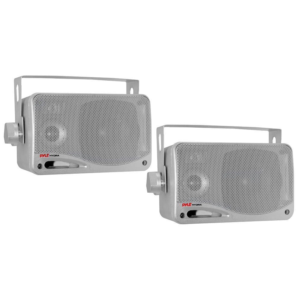 Pyle PLMR24S 3.5" Mini Box Speaker System - Silver Image 1