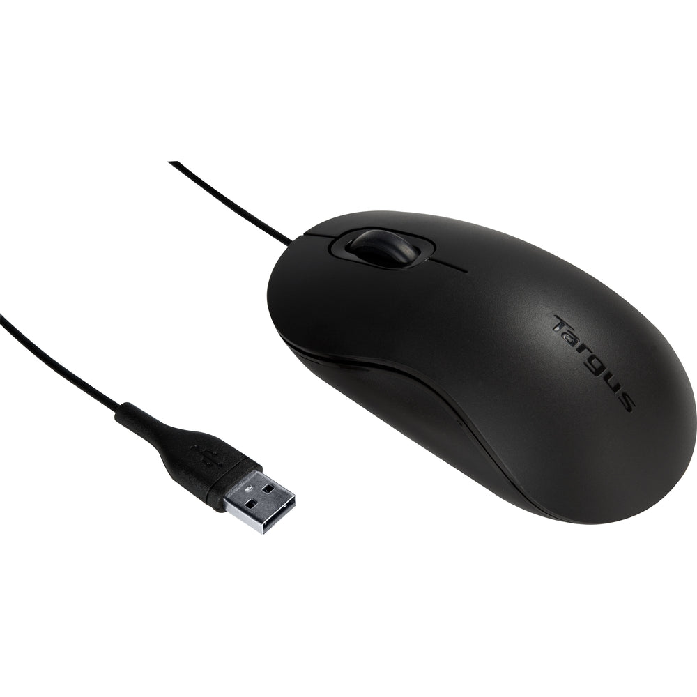 Targus AMU81USZ USB Optical Mouse 3-Button Black Matte Image 1