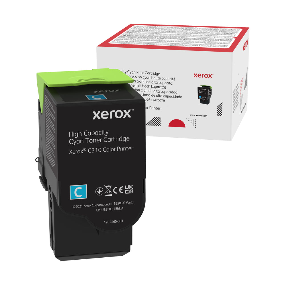 Xerox 006R04365 Cyan High Capacity Toner Cartridge - C310 Color Printer Image 1