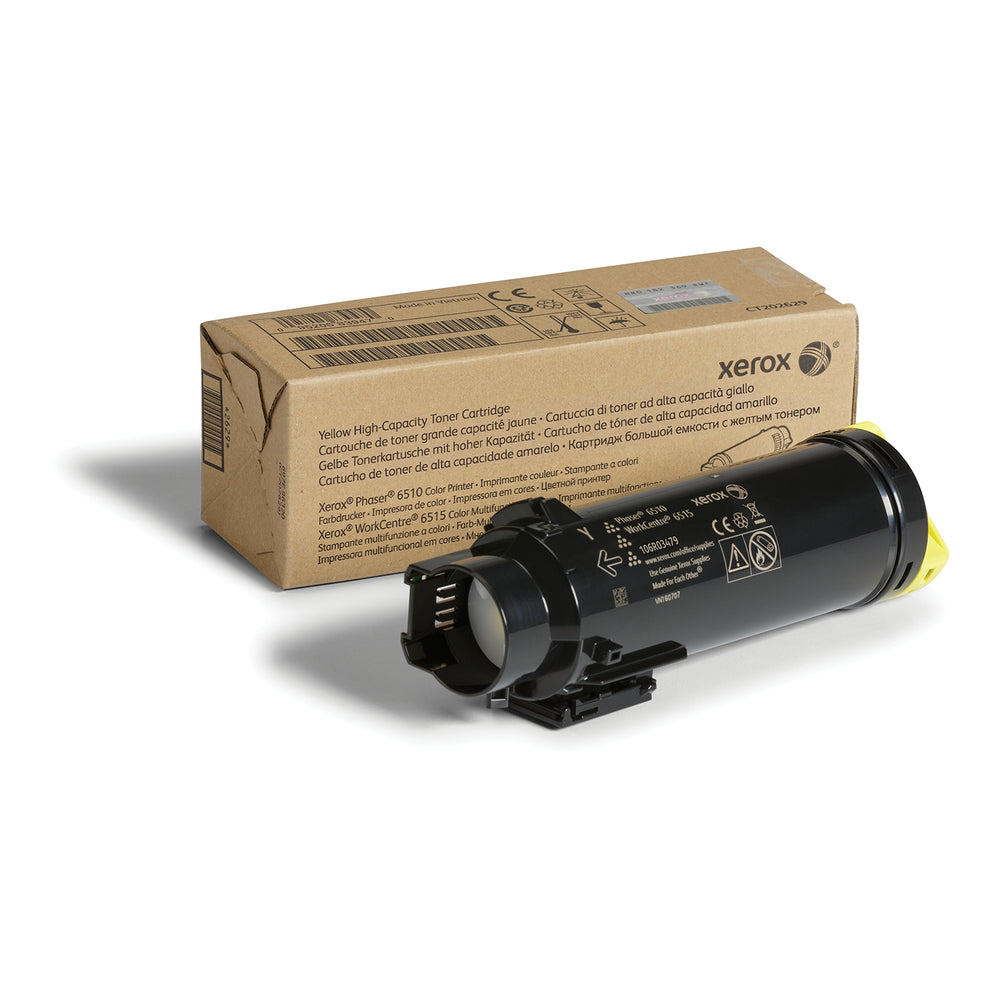 Xerox 106R03479 : Genuine Yellow High Capacity Toner Cartridge Workcentre 6515 Image 1