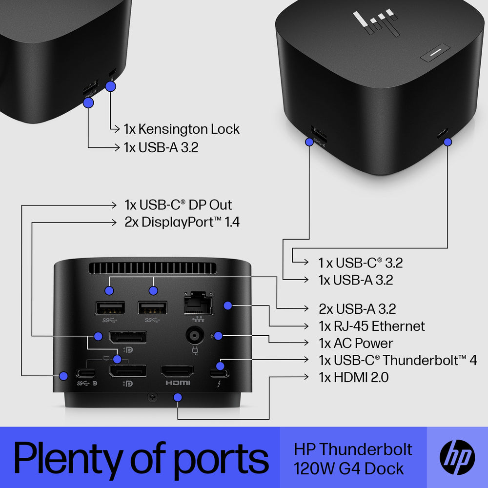 HP Inc 4J0A2AA Thunderbolt Dock G4