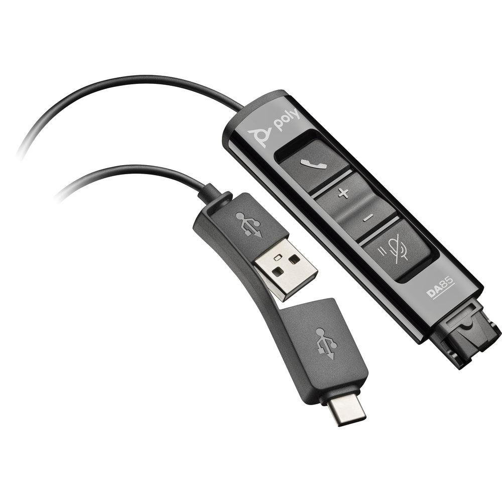 Hewlett-Packard 786C7AA Poly DA85 USB to QD Adapter Image 1